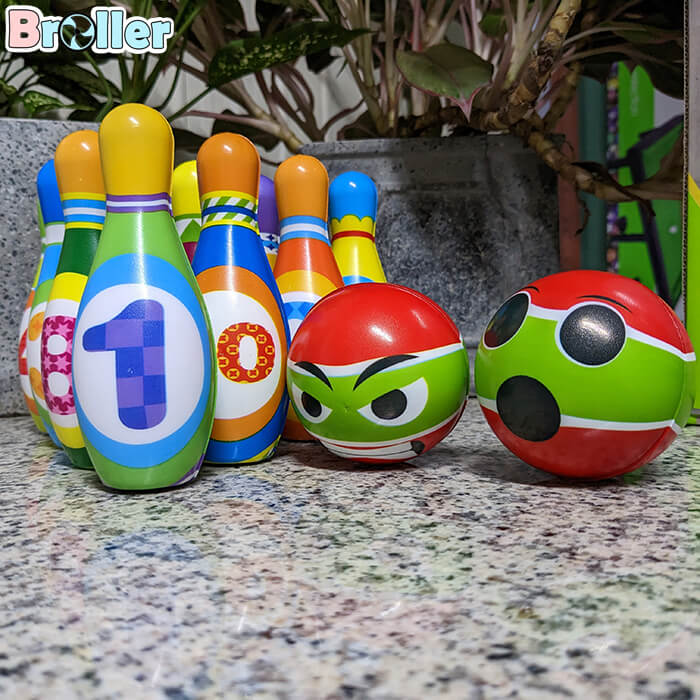 Set đồ chơi bowling trẻ em cỡ lớn UL502 10 chai 4